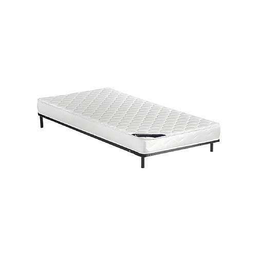 Vente-Unique Ensemble 90 x 190 cm cadre à lattes + matelas mousse ép.15cm - DANAE de DREAMEA