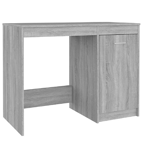 Maison Chic Bureau,Table de travail pour chambre Sonoma gris 100x50x76 cm Bois d'ingénierie -GKD62516