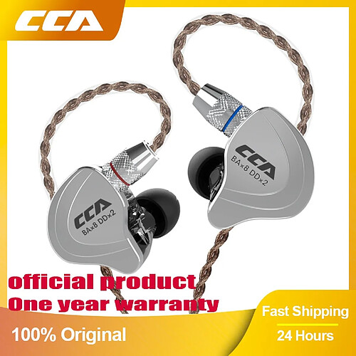 GUPBOO CCA C10 4BA + 1DD casque hybride Hi-Fi écouteurs intra-auriculaires Sport antibruit actif DJ jeu casque moniteur casque