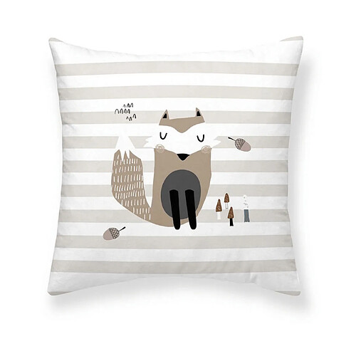 Housse de coussin Kids&Cotton Kenai A Beige 50 x 50 cm