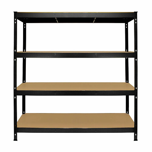 Monstershop Monster Racking Rayonnage robuste Q-Rax Monster à étagères pour garage, 360 kg/étagère, 160cm x 60cm x 160cm, Noir