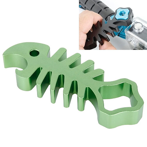 Wewoo Pour GoPro Hero 4 / vert 3+ / 36925 Fishbone Style aluminium serrer clé à écrou vis outil