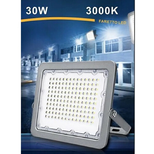 Tradex LED POUR L'EXTÉRIEUR GRIS 30W IP65 6500K 4000K 3000K FS30W