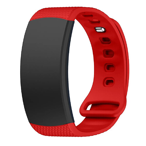 Wewoo Bracelet pour montre connectée en silicone Samsung Gear Fit2 SM-R360taille de la dragonne 126-175mm rouge