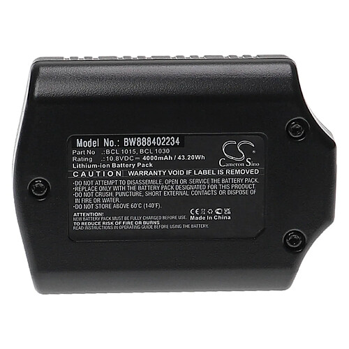 vhbw Batterie compatible avec Hitachi WH 10DL, WH10DFL outil électrique (4000 mAh, Li-ion, 10,8 V)