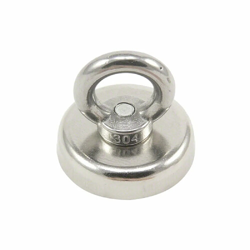 Magnet Expert® 48mm diamètre néodyme Verrouillage Aimant, M8 Anneau à Visser, 90kg Force d'adhérence