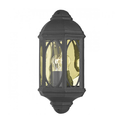 Luminaire Center Applique murale Tenby noir et verre 1 ampoule