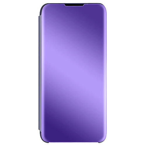 Avizar Housse Xiaomi Redmi Note 10 et Note 10s Clapet translucide Miroir Support Violet