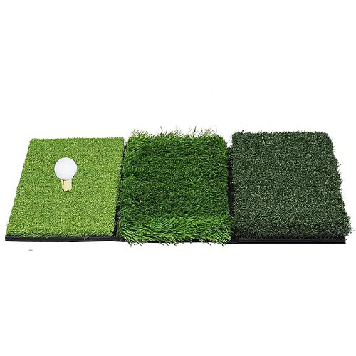 Tapis de Practice Golf Ruff Semi-Ruff et Fairway 3 en 1