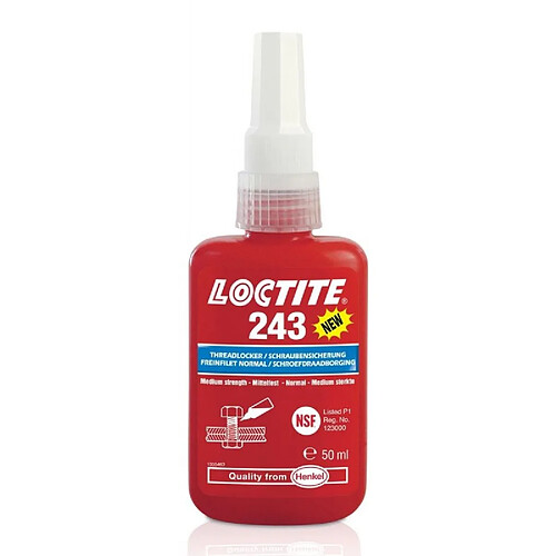 Frein filet moyen Loctite 243 de 5ml