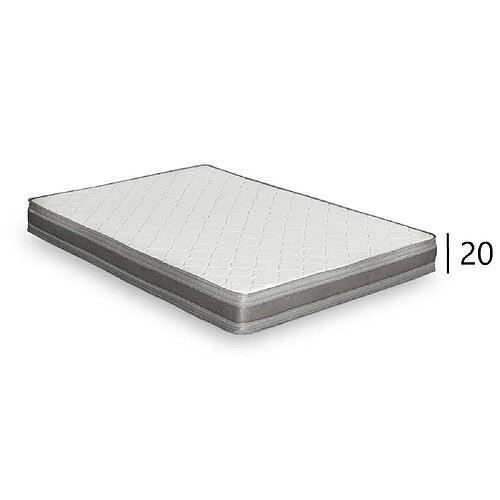 Inside 75 Matelas TÉNOR épaisseur 20 cm dont 4 cm à mémoire de forme 42 kg/m3 pour canapé convertible EXPRESS 120 cm