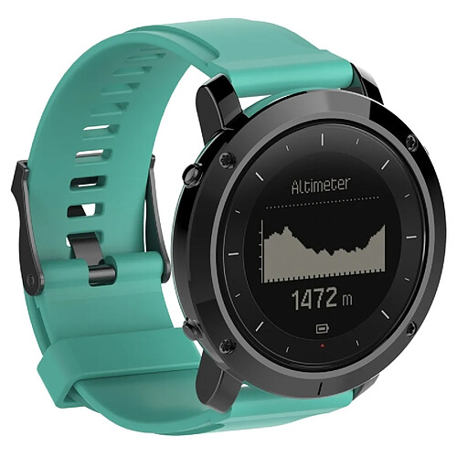 Wewoo Bracelet pour montre connectée Dragonne de remplacement en silicone SUUNTO Traverse Vert menthe