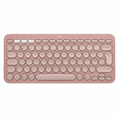 Clavier sans fil Logitech Pebble Keys 2 K380s Espagnol Qwerty Rose