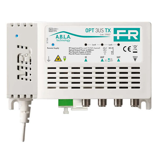 Distribution fibre optique FRACARRO OPT3USTX