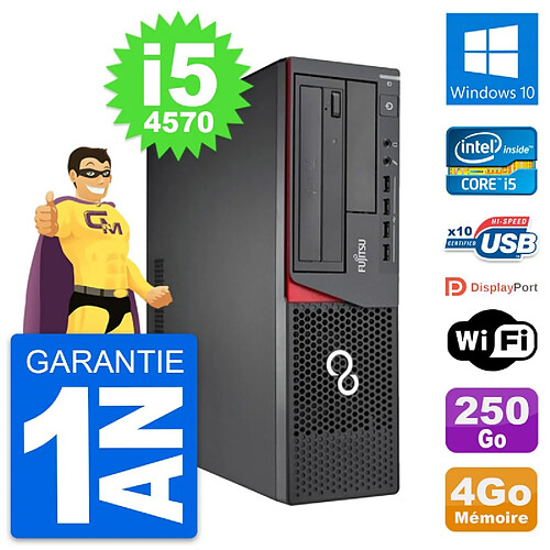 PC Fujitsu Esprimo E720 DT Intel i5-4570 RAM 4Go Disque 250Go Windows 10 Wifi · Occasion