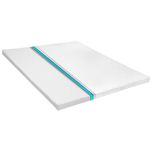 vidaXL Sur-matelas 180 x 200 cm Mousse froide Profil d'œuf 6 cm