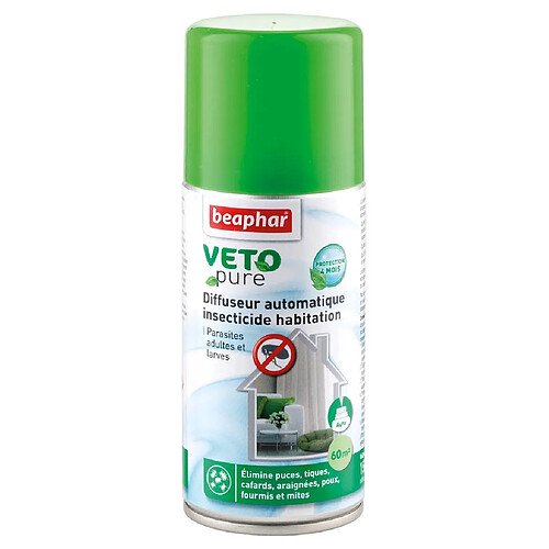 Beaphar Diffuseur automatique insecticide habitat 60 m² VETOpure