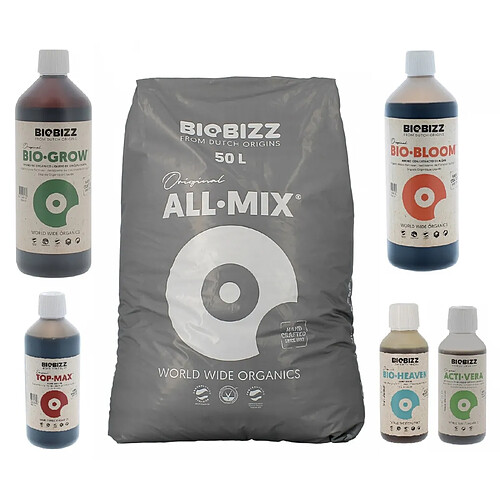 Pack All.Mix 50 litres BIOBIZZ + engrais et booster