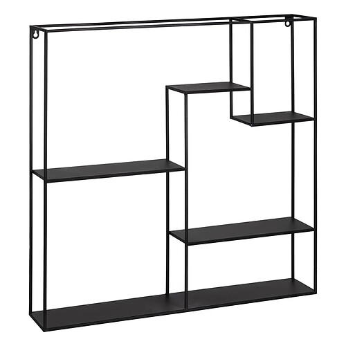 BigBuy Home Étagère 70 x 13 x 70 cm Noir Métal