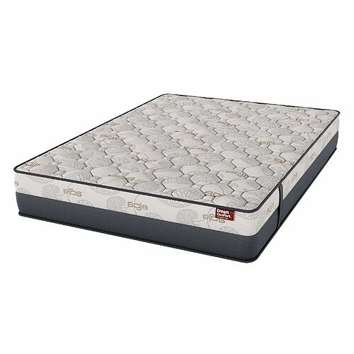 Matelas HR Viscosoja Excellence Nature 90x200 28 cm Double Face Indépendance des Lits Fermeté Haute Dream Confort