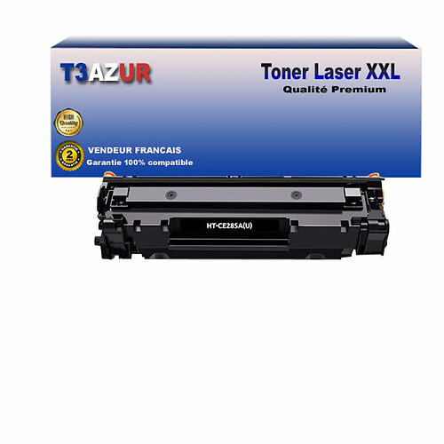 T3AZUR - Toner compatible avec Canon 728/ 725/ 726 pour Canon MF-4580DN, MF-4730, MF-4750 Noir - 2 000p