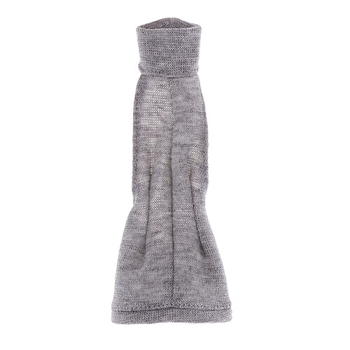 Robe Gris Mi-longue Sans Manches en Tissu Vêtement Accessoires Pour 12'' Figure Action Femme