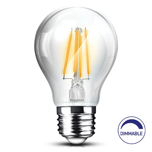 Ampoule A60 filament dimmable LED E27 7W 3000K Braytron