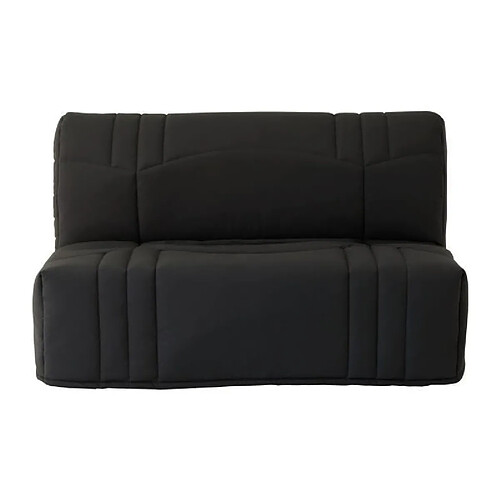 Banquette 2 places BZ DREAM - Tissu 100% Coton noir - Couchage 140x190 cm - L145 x P100 x H90 cm