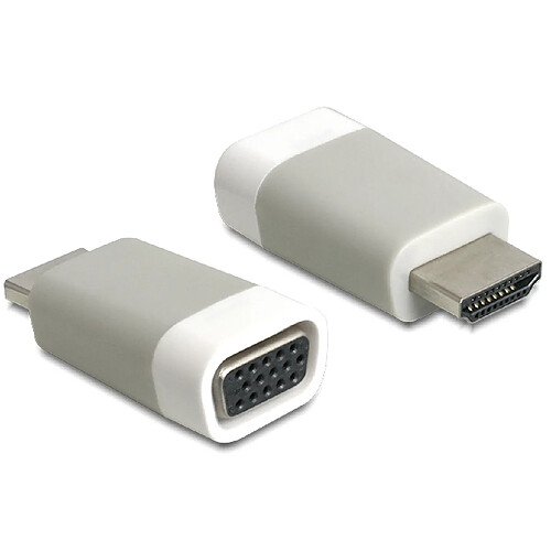 DeLOCK 65472 adaptateur et connecteur de câbles HDMI-A VGA Blanc