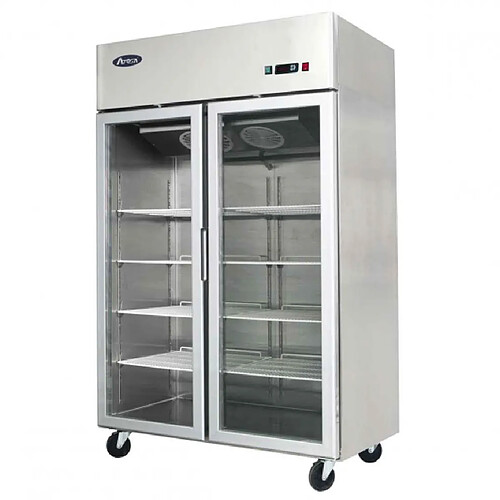 Frigo Professionnel Vitré 2 Portes - 900 Litres - Atosa