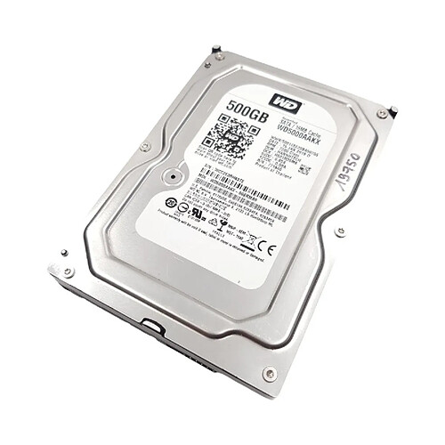 Disque Dur 500Go SATA 3.5 Western Digital WD5000AAKX-00ERMA0 7200rpm 16Mo · Reconditionné