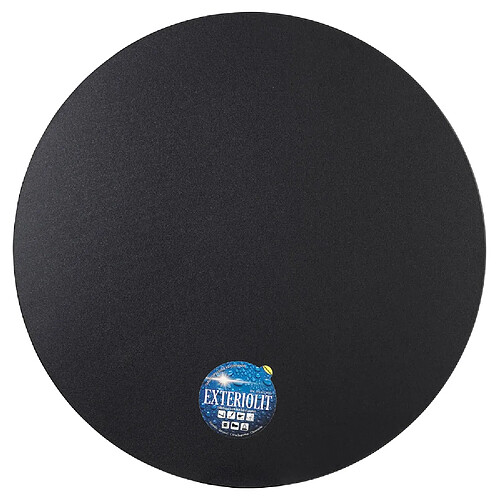 Alterego Plateau de table 'LIMULE' rond noir - Ø 68 cm