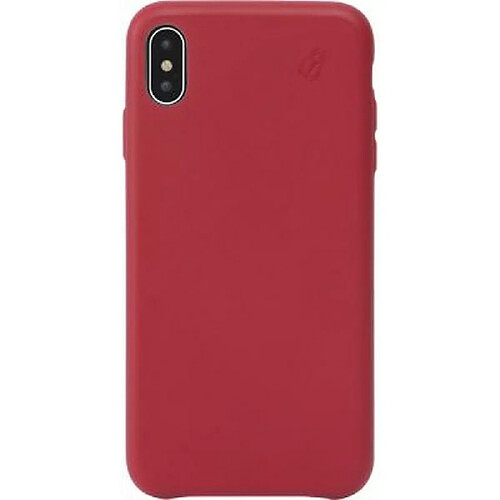 BEETLECASE Coque pour iPhone XS Max en Cuir Rouge