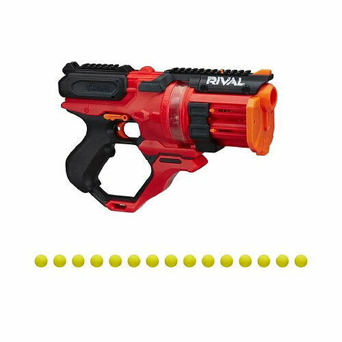 Ludendo Nerf Rival Roundhouse XX-1500 rouge et billes en mousse Nerf Rival Officielles