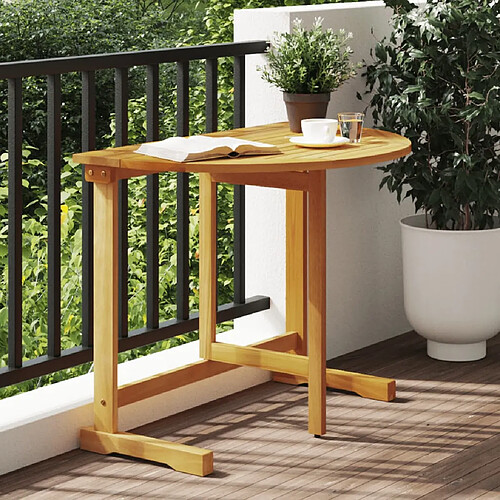 vidaXL Table pliable de balcon 90x60x72 cm bois d'acacia solide