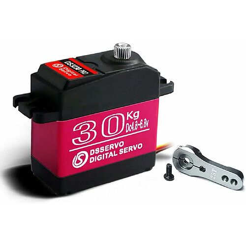 DS3230 PRO 6V 30KG Servomoteur avec cames 25T pour modèle de voiture de camion robotisé 1/10 (180 degrés)