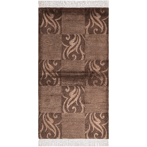 Vidal Tapis de laine 157x84 brun Darya