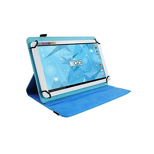 Housse Universelle pour Tablette en Cuir Rotative 3GO CSGT22 7"" Celeste