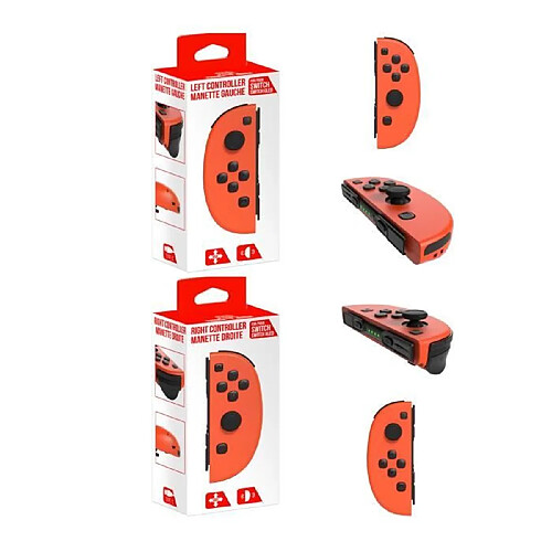 Freaks And Geeks 2 Manettes Droite et gauche Orange Nintendo SWITCH iiCon Orange V2 pour Nintendo SWITCH Orange pour jouer tous ensemble