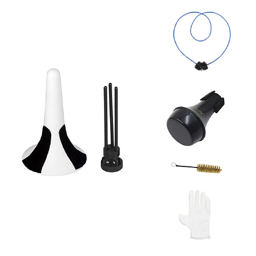 6 en 1 trompette entretien kit d'outils de nettoyage trompette accessoire blanc