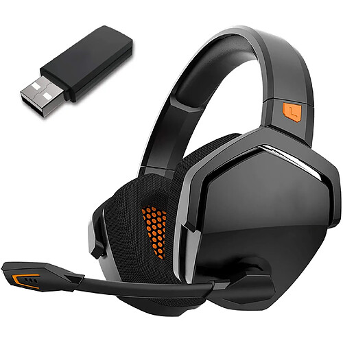 Casque de jeu sans fil avec microphone pour PS5, PS4, PC, Mac, casque gamer 3 en 1 avec micro, sans fil 2,4 GHz pour console Playstation, mode Bluetooth pour commutateur, mode filaire pour contrôleur