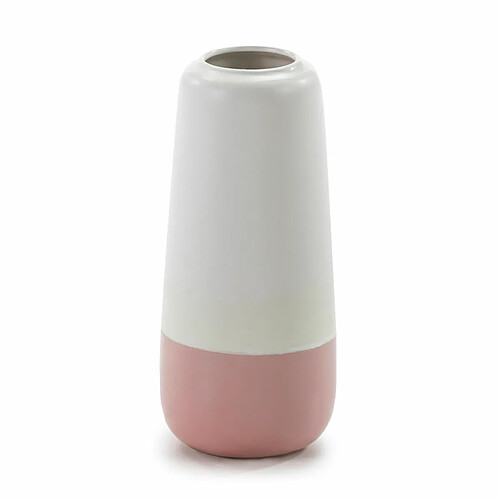 Vase Thai Natura Blanc Rose Céramique 16 x 37 x 16 cm