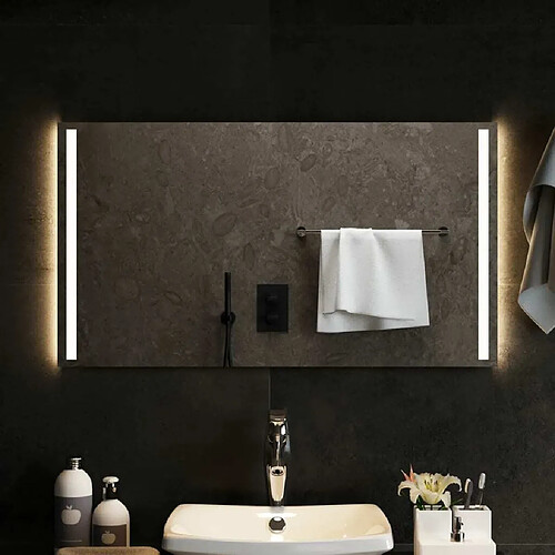 Maison Chic Miroir à LED,Miroir Lumineux LED pour salle de bain,Miroir decoration 90x50 cm -MN45741