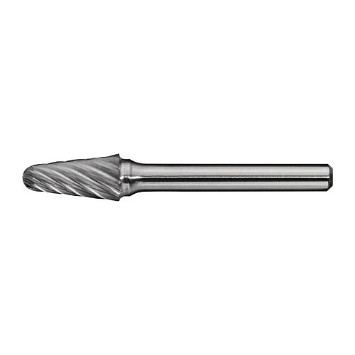 Fraise sur tige KEL INOX D. 8 mm L. tête 20 mm D. de la tige 6 mm carbure engrènement Normal, fin PROMAT