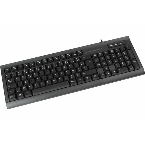 Dacomex Clavier K460-U avec hub USB intégré (Noir)