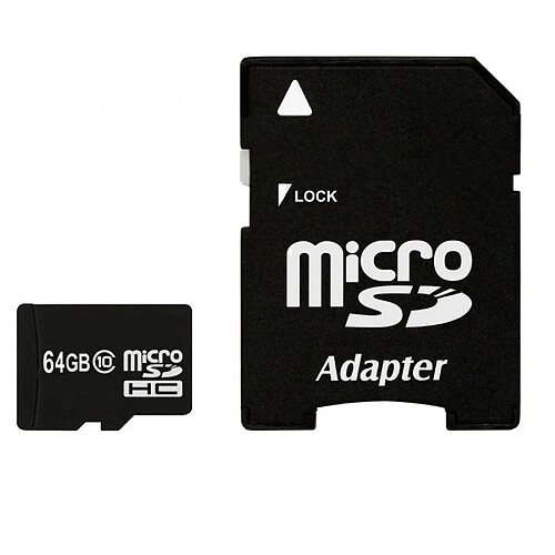 Imro Carte Micro SD 64go Class 10 + adaptateur SD - Carte mémoire Maxflash