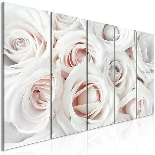 Paris Prix Tableau Imprimé 5 Panneaux Satin Rose Narrow Pink 90 x 225 cm