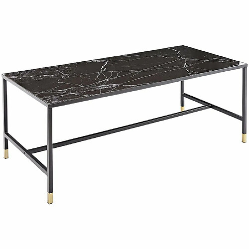 Venture Home Table basse en acier et verre Dipp.