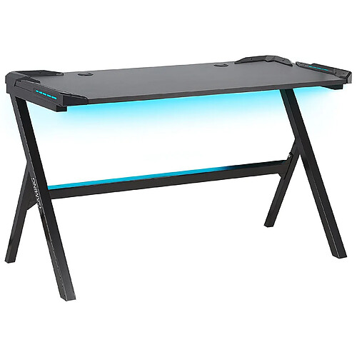 Beliani Bureau de jeu 120 x 60 cm Noir DANVERS