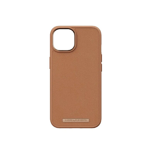 NJORD Coque pour iPhone 14 en Cuir Véritable Marron clair